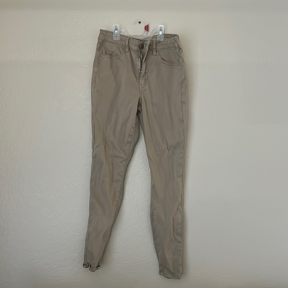 American eagle khaki pants Hi rise jegging